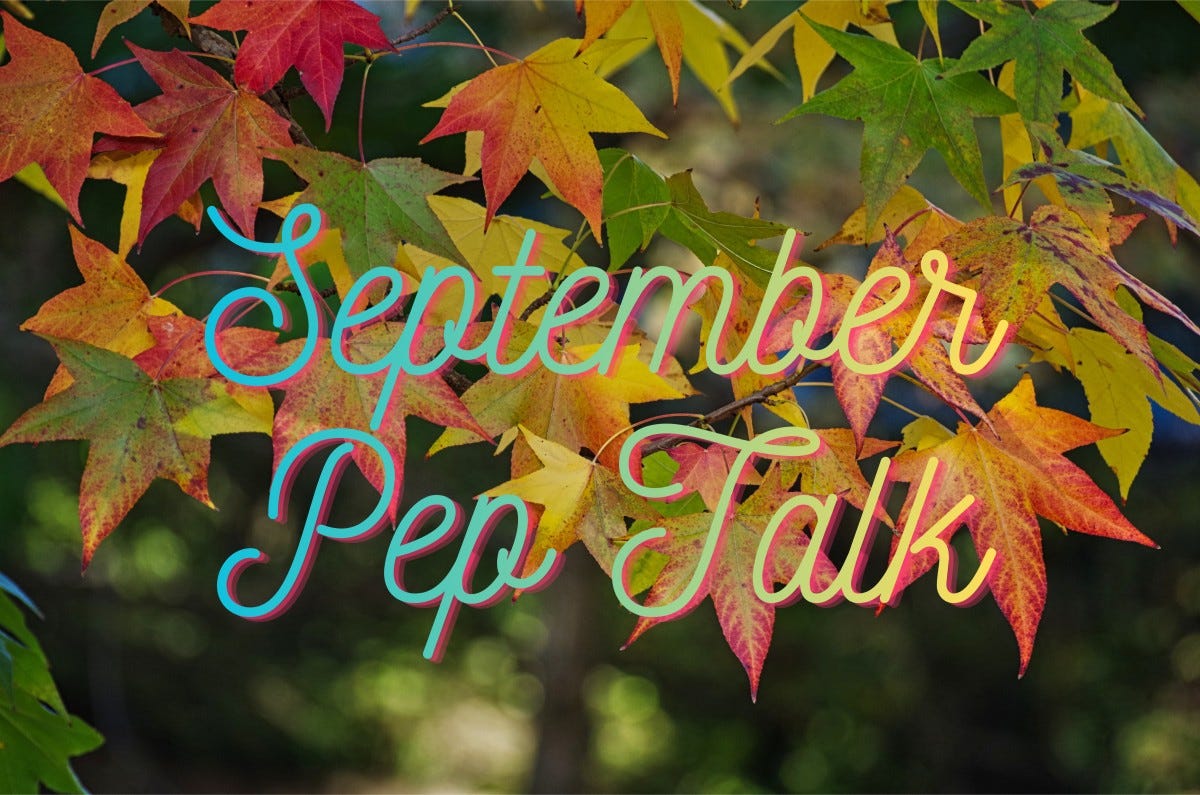 September 2026 Pep Talk